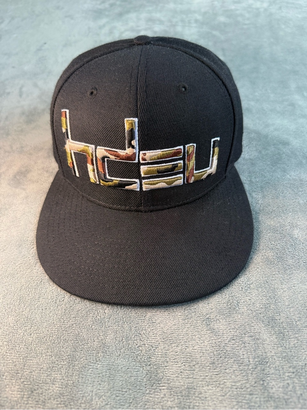 Heads Up Eyes Down HDEU Lids Exclusive Black Camo Snapback